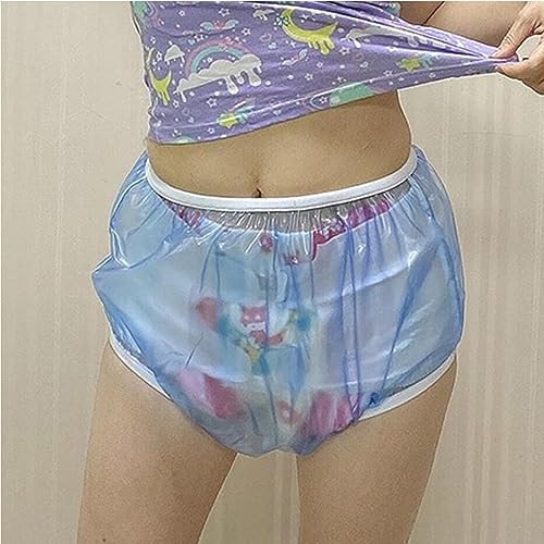 PVC 大人用失禁パンツ/大人用漏れ防止失禁下着/再利用可能な防水パンツ大人用おむつカバー、軽量耐久性/快適