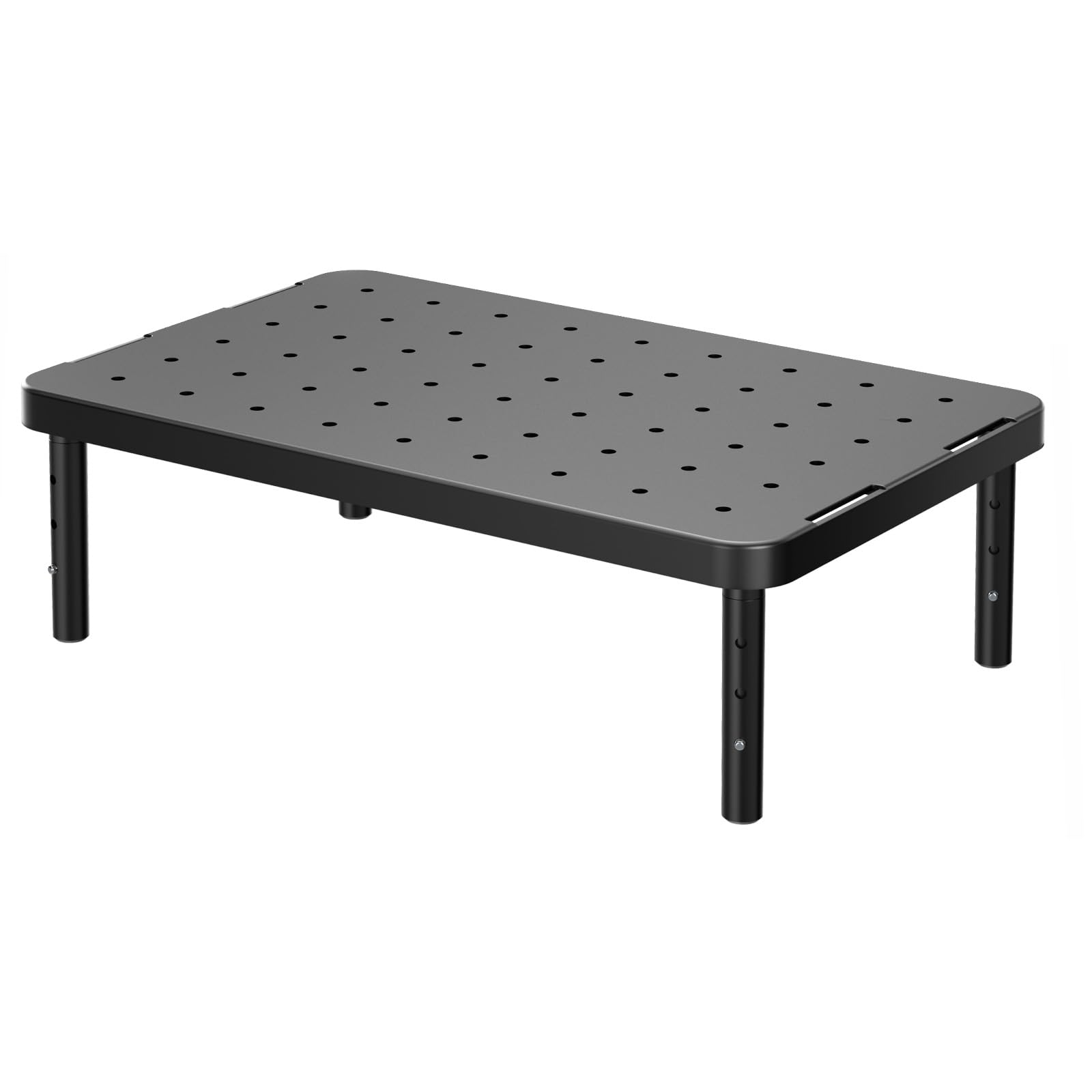 WALI Monitor Stand Riser, Adjustable Laptop Stand Riser, 3 Height Adjustable Computer Monitor Stand Underneath Storage for Office, Home, School Supplies (PTT001-B), 1 Pack, Black-image-46