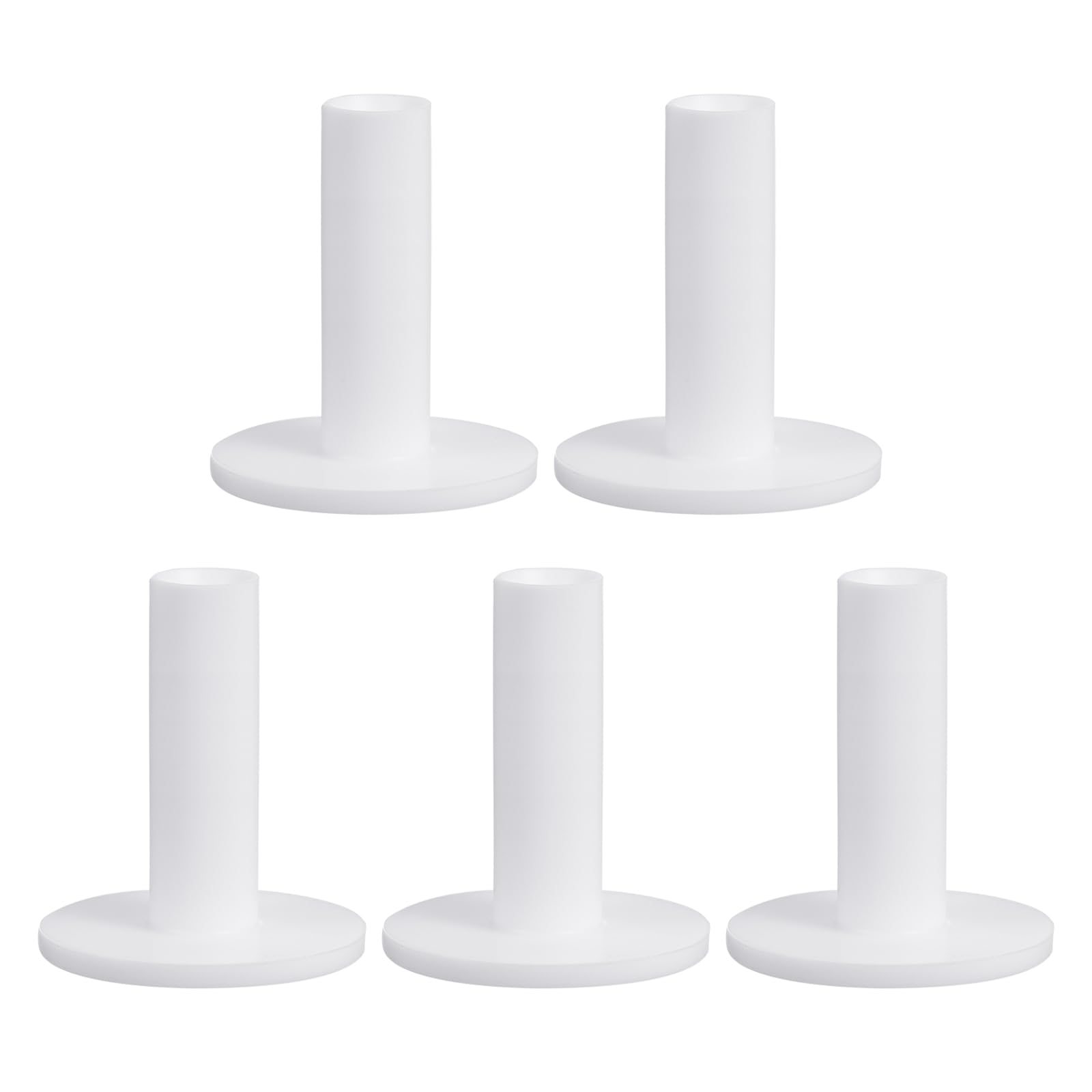 PATIKIL 2.8 Inch Rubber Golf Tees, 5 Pack Tall Practice Training Driving Range Tees Stable Ball Holder for Outdoor Indoor Hitting Mat, White