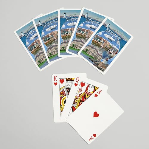 Baraja de póker Newport Rhode Island 52 cartas miniatura 7