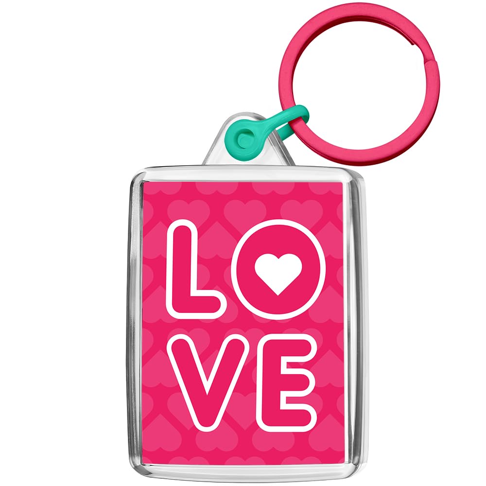 Pixly® Love Keyring Key Fob Keychain Keepsake Fun Gift for Wife Girlfriend Valentine Her