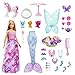 Barbie Dreamtopia Advent Calendar, Fantasy-Themed with 24 Surprises, Daily Toys Include Barbie Fashion Doll, Pets, Clothes & Accessories Like Mermaid Tail & Wings