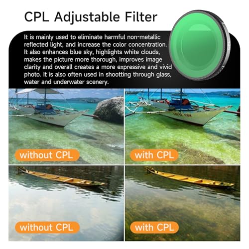 Image of GetZget Sunnylife ND Filters 6 in 1 Set Compatible with DJI Osmo Nano Multi-Coated German Glass, Premium Lens Protection for Crystal-Clear Shots Filming Accessories