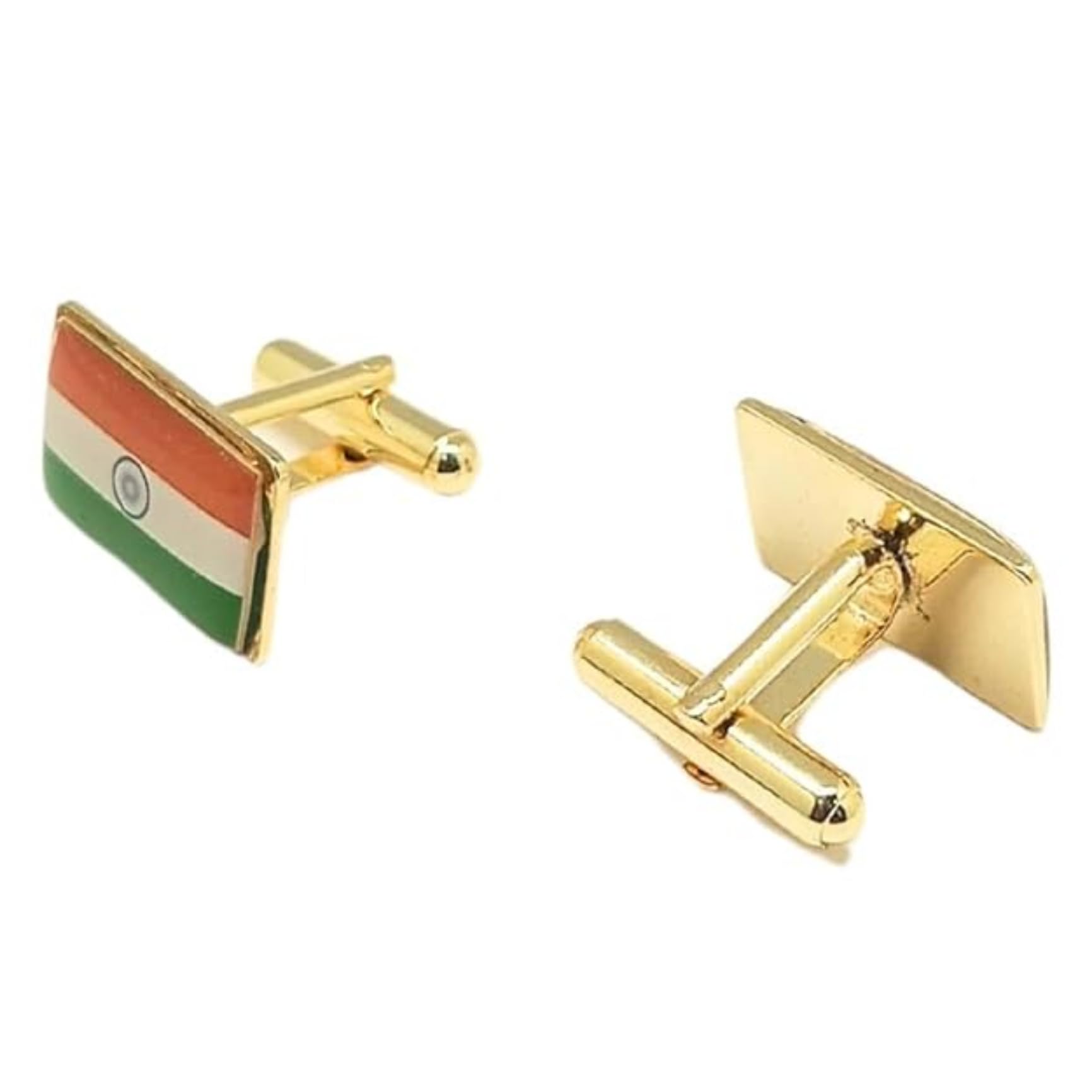 Tri Color India Flag Multi-Design Shape cufflinks For Men Whit Gift Box-image-41