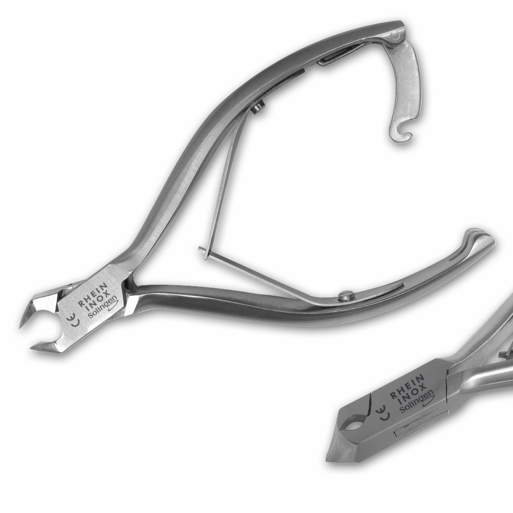 Kopfschneider 14 cm aus Solingen mit halbem Kopf aus rostfreiem Edelstahl