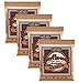 4 PACK Ernie Ball 2144 Earthwood Phosphor Bronze Alloy Med Strings (13-56)