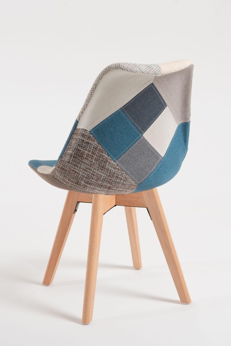 Regalos Miguel - Sillas Comedor - Silla Synk Patchwork - Azul