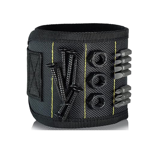 Magnetic Wristband, Tool Belt with 3 Powerful Magnets for Holding...