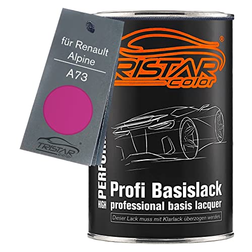 TRISTARcolor Pintura automotriz Bote listo para pulverizar para Renault/Alpine A73 Violet/Lilas Pintura base 1,0 litros 1000 ml