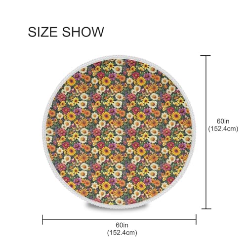 Nappe circulaire en tissu lavable polyester pour protéger vos tables
