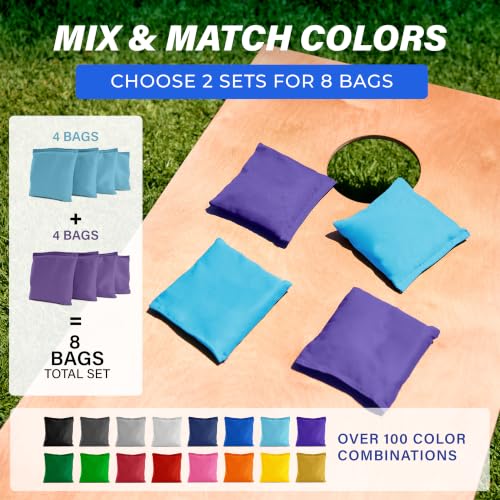 Image of GoSports Classic Cornhole Bean Bags Set of 4-16 Colors Available - Regulation All Weather, Mix and Match