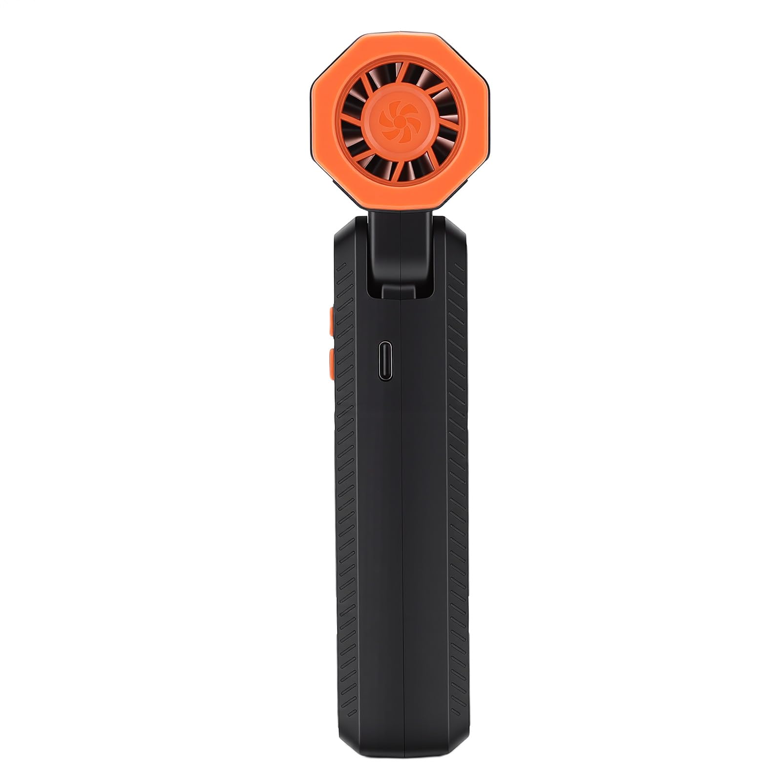 Qcwwy Elektrischer Luftreiniger, Kabelloser Luftbläser 130000 U, Min 52 M, S mit LED Licht for Computer Tastatur Zuhause Auto Reinigung (ORANGE)