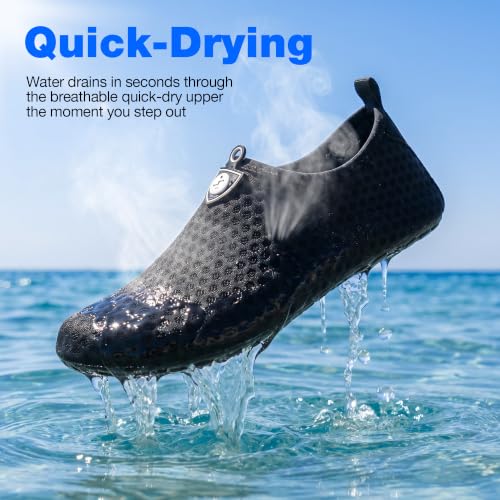 SIMARI Water Shoes for Women Men Swim Aqua Socks Beach Pool Essentials Barefoot Surf River Boat Kayak Sea Yoga Sand Exercise Sport Accessories Breathable Quick-Dry Adult Youth Kid Size SWS001