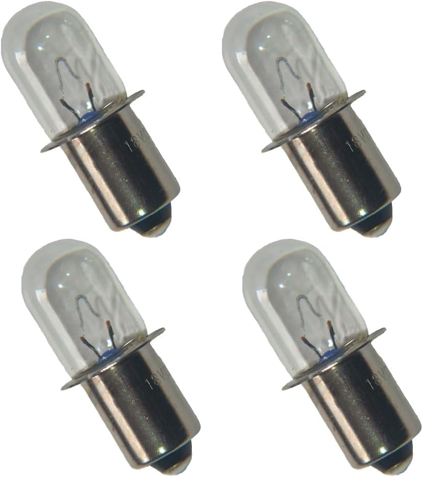 XPR18 18V 0.6A Handheld Ryobi Flashlights Bulb Replacement for De-walt DW9083 DW908 DW919 DC509 RYOBI Ridgid 18 VoltCordless Flashlights And P703/P704 Cordless Lithium Work lights 4PCS