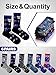 Halfchet 6 Pairs Novelty Australian Australian Flag Crew Socks for Men Traveler Souvenirs City Travel Gifts for Christmas Birthday