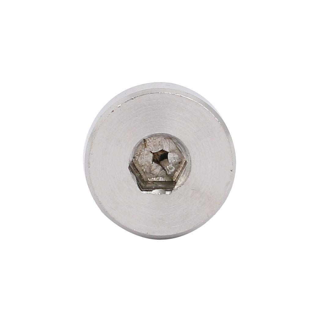 sourcing map 10pcs Vis Épaule diamètre d'épaule de 8mm, long épaule 4mm Filetage M6