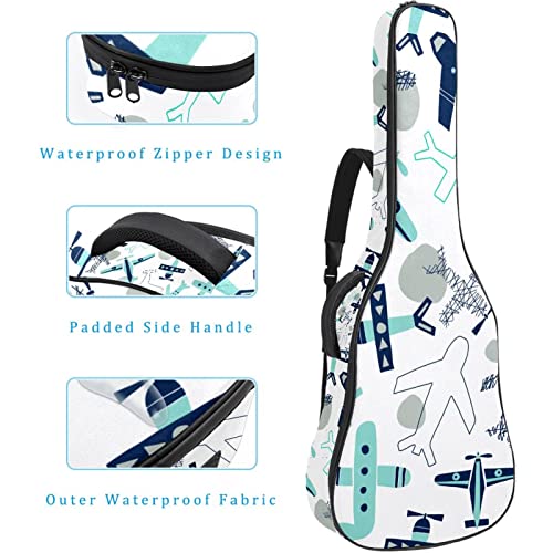 Housse de transport en carton pour guitare aéronautique rembourrée imperméable Oxford avec bandoulière réglable - Les Beatles, Paul McCartney, John Lennon, RIngo Starr, George Harrison Housse de transport en carton pour guitare aéronautique rembourrée imperméable Oxford avec bandoulière réglable – Image 5