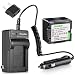 Kastar Battery+Charger for Panasonic PV-GS300 PV-GS31 PV-GS320 PV-GS33 PV-GS35 PV-GS36 PV-GS39 PV-GS40
