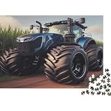 Grand Tracteur Agricole Puzzle 1000 Pièces Papier pour Adultes Scène Champs Jeu de Puzzle 1000 Pièces Famille Détente 38x26cm/1000pcs