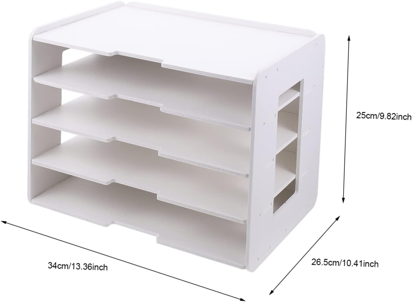 1set Multi Document Organizer Rack for Office File Holder Practical Design for Desktop Storage Document Tray Storage Box