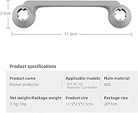 Vista 5 de XINANEE DJI RC-N1 Joystick Protector Thumb Rocker Cover para DJI Mini 2 Mini 2 SE Mini 3 Mini 3 Pro Mavic 2 3 Air 2 2S - Protector de balancines