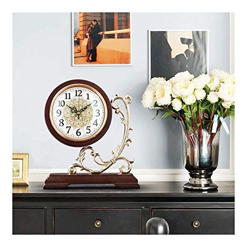 Reloj de escritorio silencioso de madera para crear un salon acogedor 2