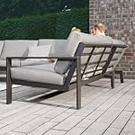 Home Deluxe Gartenlounge Rio XXL Schwarz