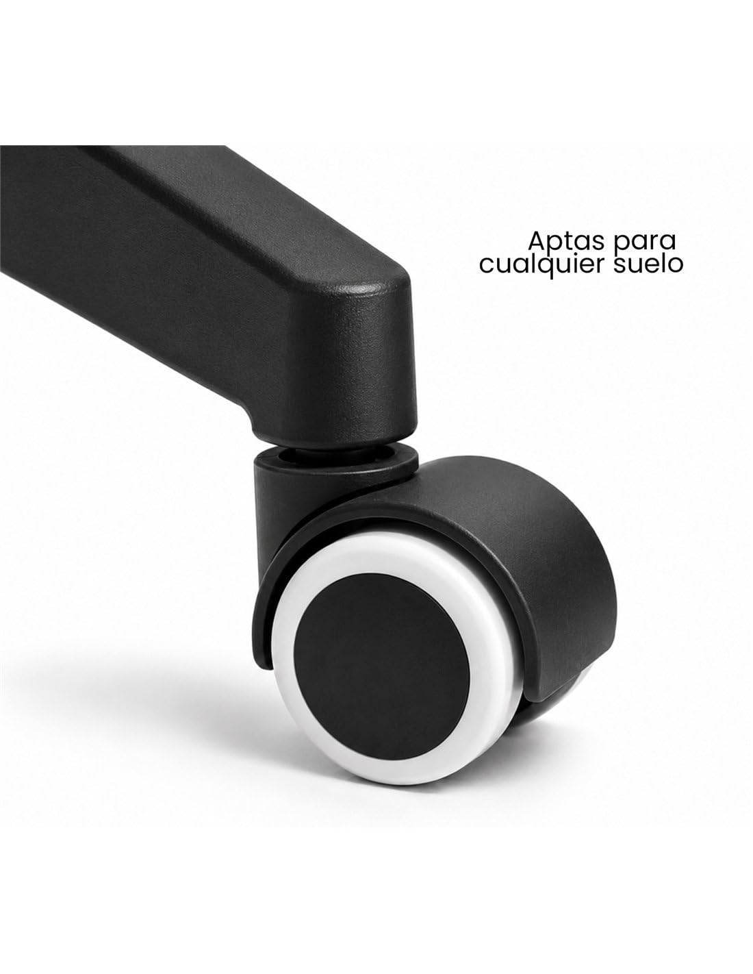 Jardin202 - Silla ErgoPro Oficina, Estudio, Ergonómica con Ruedas, Reclinable, Reposacabezas y Reposabrazos Ajustables, Soporte Lumbar | (Negra)