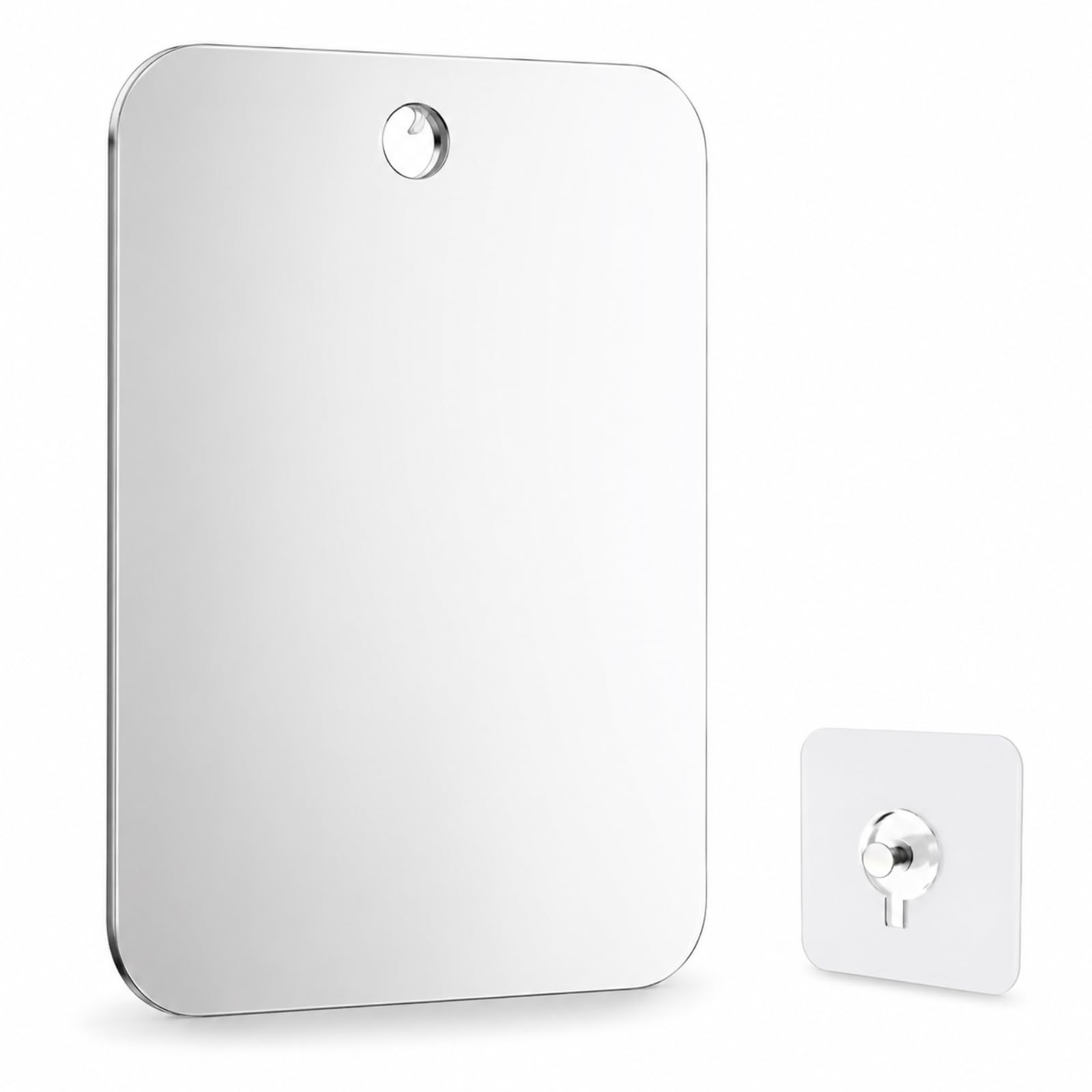JADUFHU Hanging Mirror Large View Rounded Edge Acrylic Shower Mirror
