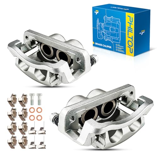 Image of PHILTOP Brake Caliper Front Compatible with 2005-2012 Ford F-250 Super Duty, 2005-2012 Ford F-350 Super Duty, 18-B5022, 18-B5023