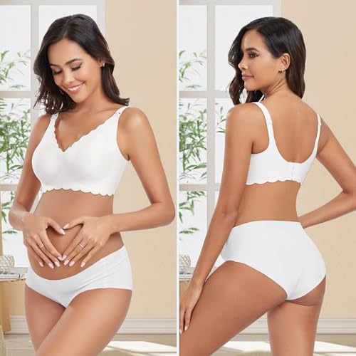 Image of Gailife 3 Pack Nursing Bras for Breastfeeding Seamless Wireless Maternity Bras for Pregnancy Soft Sleep Bralette Pack