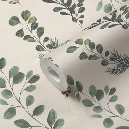 Papel pintado floral lavable no tejido para disimular imperfecciones de pared 4