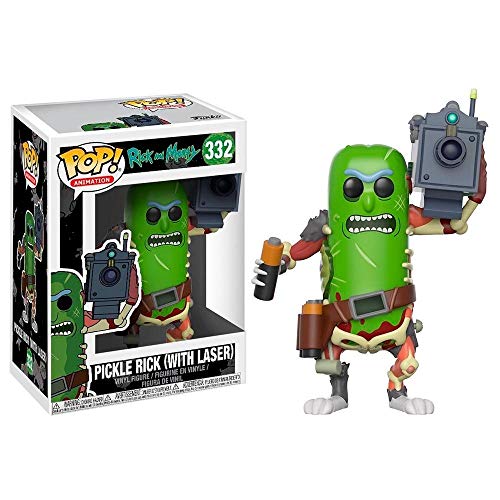 Coleccionables, Toy Funko POP Animation: R&M- Pickle Rick w/ Laser