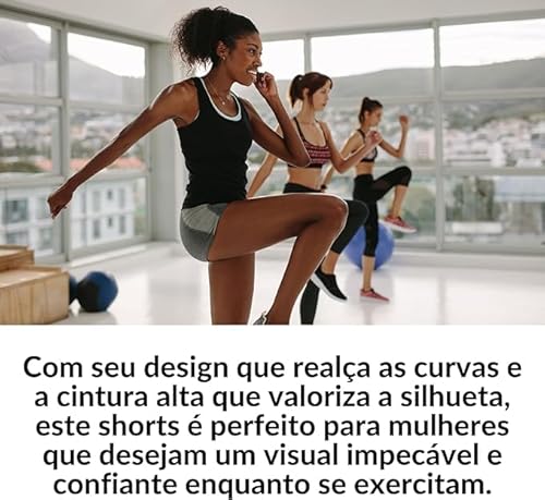 Short Fitness Feminino Sem Costura - Levantamento de Bumbum, Controle de Barriga, Ideal para Yoga e