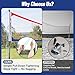 VSSAL Professional Volleyball Net Set Heavy Duty for Outdoor Backyard Portable with Aluminum Scoring Poles, 32ft Regulation Nets System for Tournament, Adjustable Height and Length (Red and Blue)