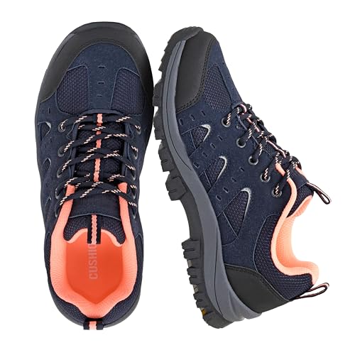 CUSHIONAIRE Brig Womens Hiking Shoes, Supportive Trail Shoes for Women with Waterproof Protection...