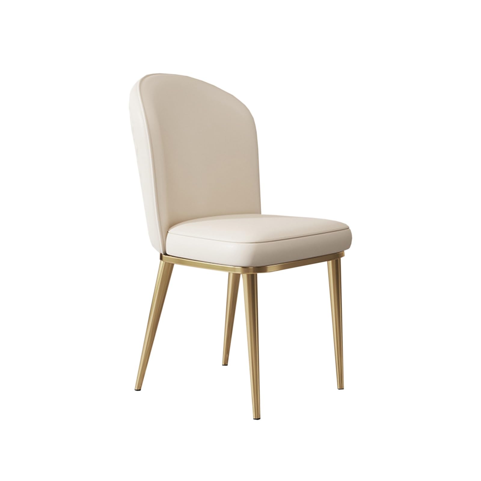 Sillas Cocina，Silla Nordica，Taburete Moderno y Sencillo con Respaldo for el hogar, interpretación práctica del Estilo de Vida del Lujo y el Encanto Modernos y Ligeros.(White)