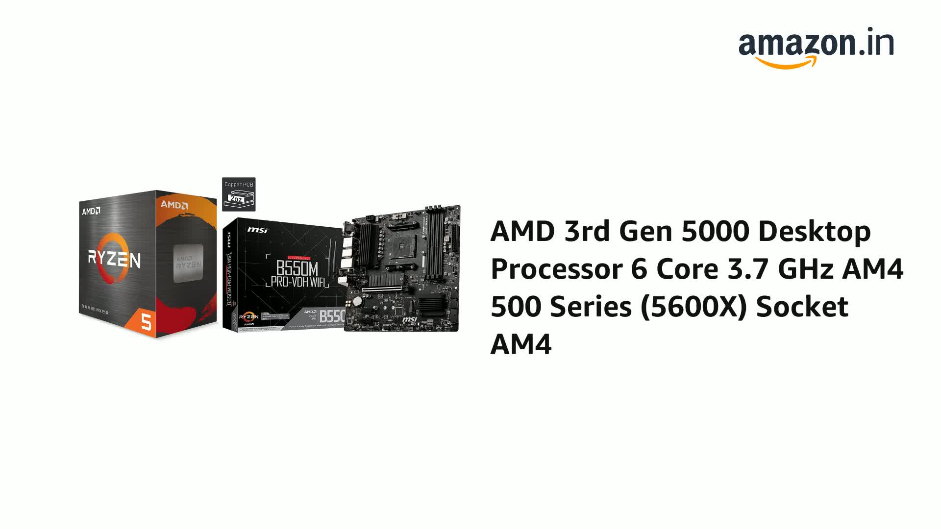 AMD Ryzen 5 5600X 5000シリーズ CPU AMD Ryzen™ 5 5600X デスクトップ プロセッサ