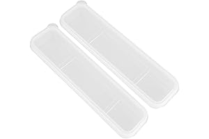 2Pcs Portable Travel Tableware Storage Box Case for Cutlery, Foldable Plastic Flatware Holder