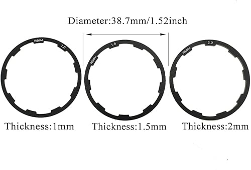 Miniatura 8 de Acoeitl Junta de soporte inferior de arandela espaciadora baja para bicicleta BB para volante, casete de velocidad MTB Road Hub Headset Flywheel