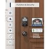TEEHO Fingerprint Door Lock Set Keyless Entry Door Lock with Handle - Door Knob with Keypad Deadbolt - Smart Locks for Front Door - Auto Lock - No Need App - Easy Installation - Oil-Rubbed Bronze - Image 7