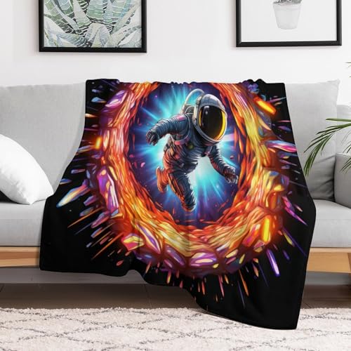 Manta de franela astronauta para sofá y salón de 130x180 cm 3