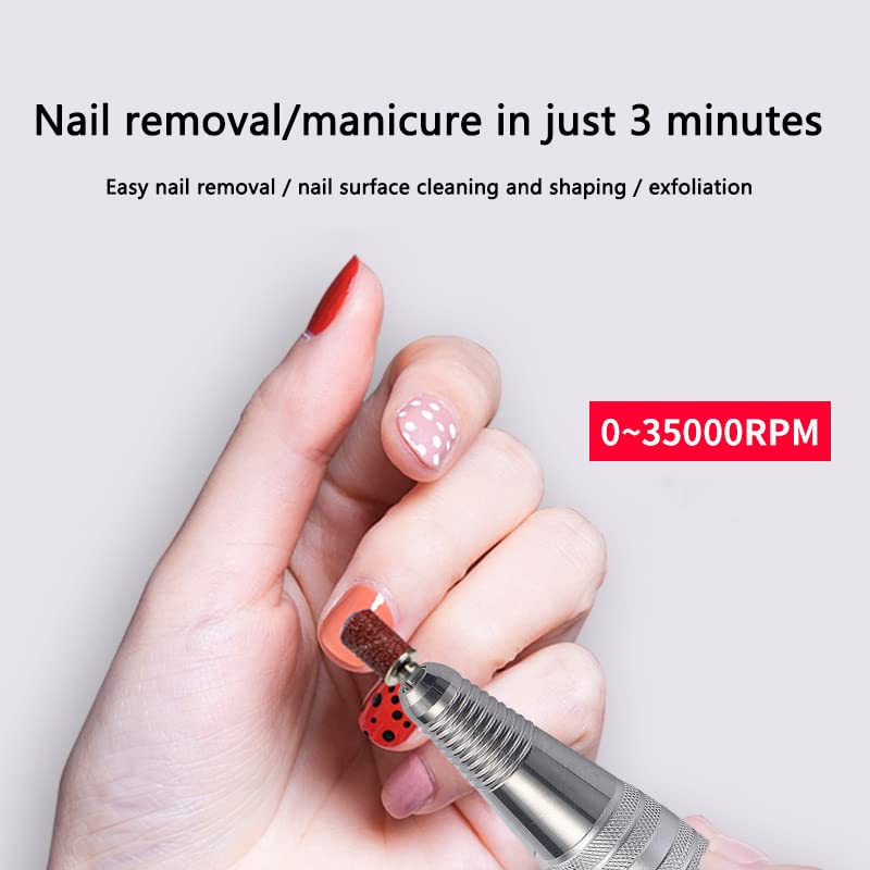 Amazon | 電動ネイルドリルマシン プロフェッショナル 充電式 35000rpm