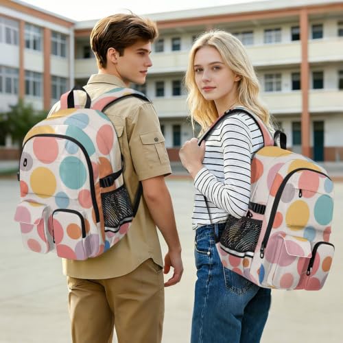 Mochila de viaje para la universidad o escapadas de fin de semana con diseño retro 7