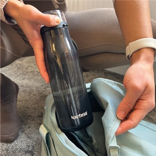 Kichna The Quencher Sports Drinks Water Bottle 700ml, Onyx Black, 700 ml - Image 4