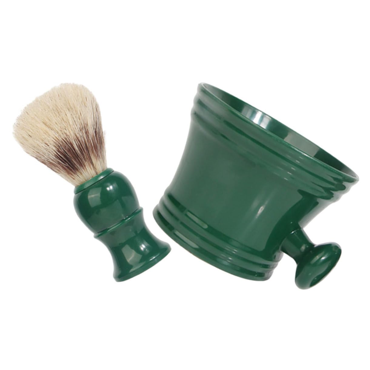 VALICLUD Beard Care Tool Set Shaving Bowl Brush Shaving Grooming Kit for Home or Travel