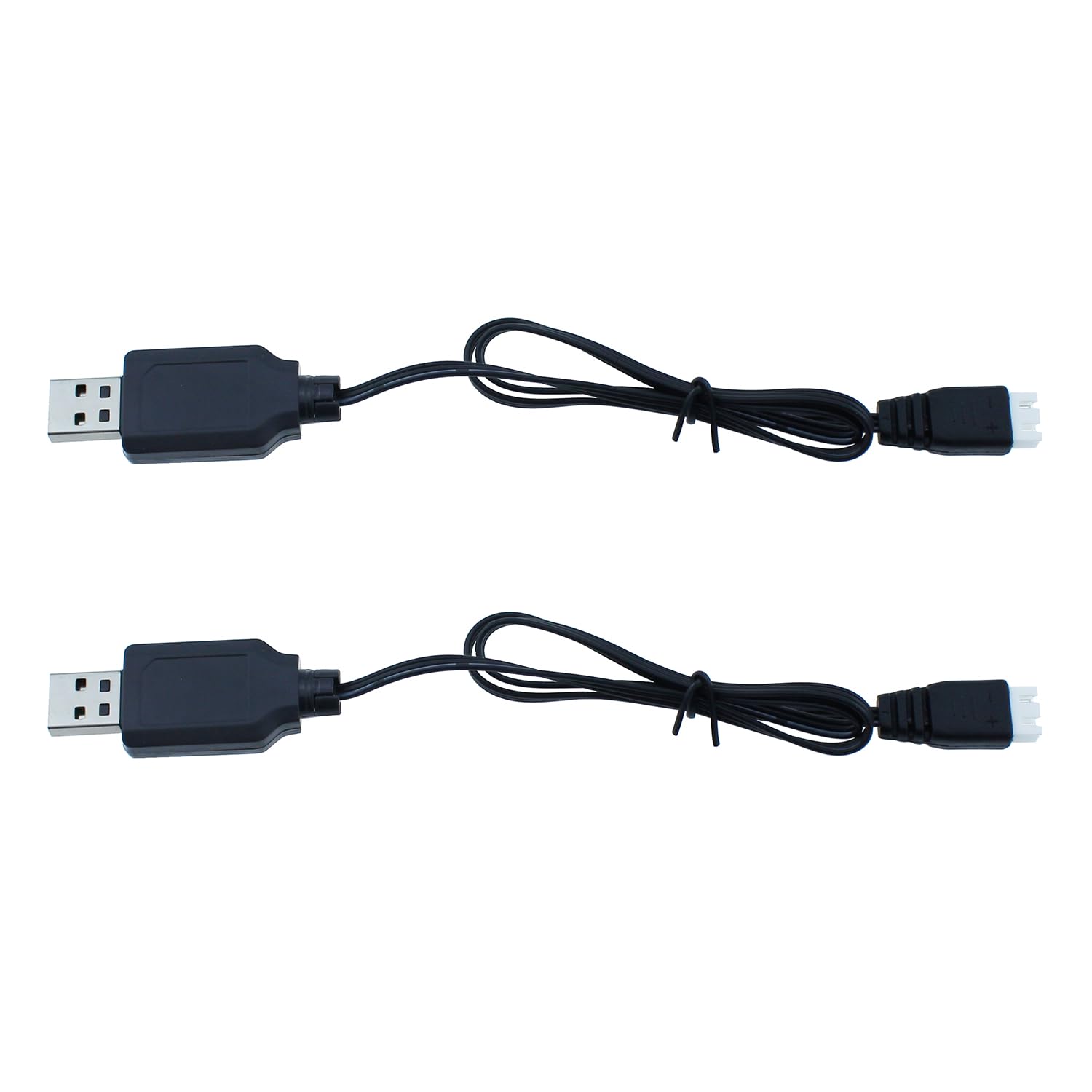 MTQY 2PCS 7.4V 1A USB Charger Cable with XH-3P Plug 2S Lithium Battery USB Charger Cable Suitable for 7.4V 2S 1100mAh 1200mAh 1300mAh Lithium Ion Battery