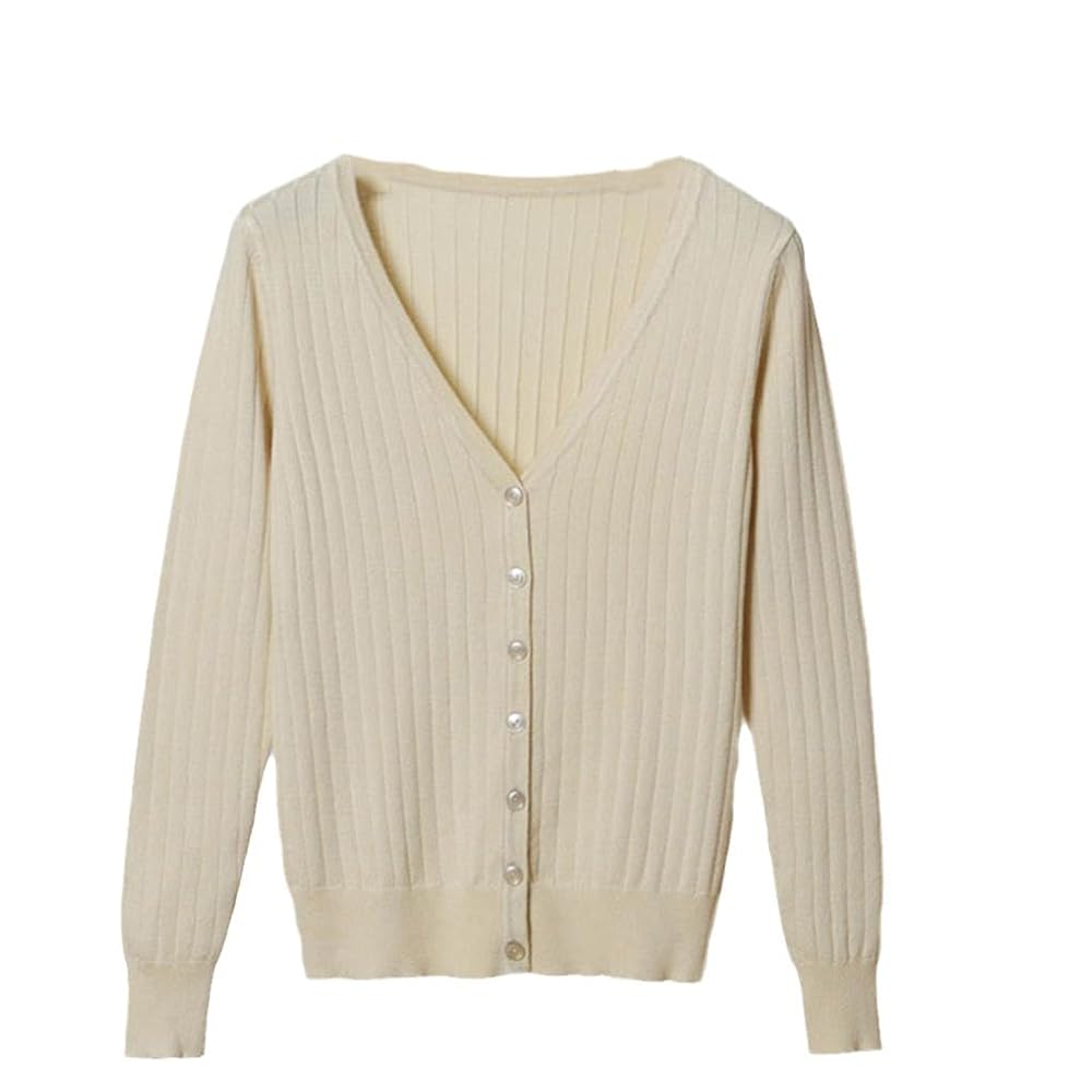 トップス L'Appartement 2023SS Knit Vneck Cardigan Amazon.com: Women's V-Neck Knitted Cardigan Female Casual