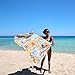 Dock & Bay Beach Towel - Quick Dry, Sand Free - Compact, Lightweight - 100% Recycled - Includes Bag - Wish You were Here - Large (160x90cm, 63x35)