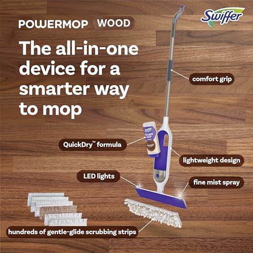 Swiffer 80740996 Powermop Wood Mop Kit For Wood Floor Cleaning thumb #2